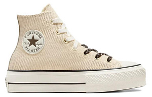 Converse Chuck Taylor All Lift Canvas & Leather 'Beige White' Women's 1 2510547