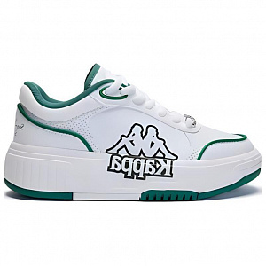 Kappa Anti-Slip Wear-Resistant Low-Top Skateboard Shoes Women's White Green 1 2510741