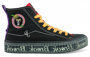 Kappa Canvas Shoes Unisex High top Black/Warm Red 1 2510959