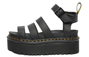 Dr. Martens Women's Blaire Hydro Leather Platform Strap Sandal 'Black' Women's
