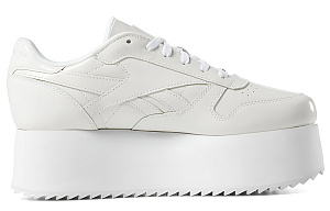 Reebok Gigi Hadid X Reebok Classic Leather Triple Thick Sole Casual Skateboarding Shoes White Women's 1 2511253