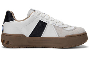 Kappa Anti Slip Wear Resistant Low Top Skateboard Shoes Women's Beige Black 1 2512240
