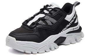 FILA Buffer Low Running Shoes Black/White Women's 1 2512603