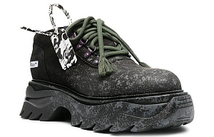 OFF WHITE Sculpted Platform Chuncky Sneakers Black Green 1 2512811