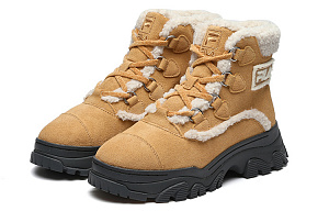 FILA Warm Snow Boots 'Brown White' Women's 1 2512822