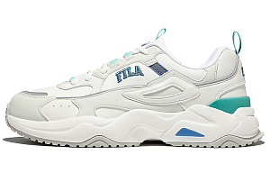 FILA Rayflide Low Top Casual Shoes Unisex White Blue Green Korean Style
