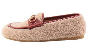 GUCCI Horsebit Loafer 'Ivory Merino Wool'