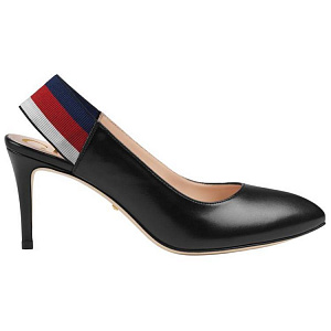 GUCCI Slim Heel High Heels 7.5cm Women's Black 1 2513170