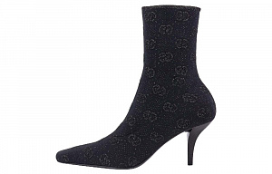 GUCCI Interlocking-G 75mm Knitted Ankle Boots