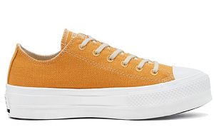 Converse Chuck Taylor All Star Platform Ox Renew Cotton Sunflower Gold Women's 1 2513794