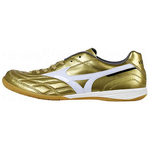 Mizuno Morelia IC/IN Anti-Slip Wear-Resistant Soccer Shoes Men's Gold