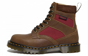 Dr. Martens Dr.Martens 1460 Made In England Padded Panel Lace Up Boots 'Brown Dockyard Oxblood'