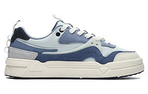 FILA Cushioning Wear-Resistant Low-Top Skateboard Shoes Men's Gray Blue 1 2514735