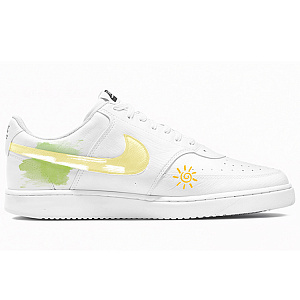 Nike Court Vision 1 Sunshine Beach Anti Slip Wear Resistant Low Top Skateboard Shoes Men's Green 1 2515034