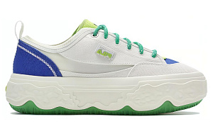 FILA ROCK Low Top Canvas Shoes Women's White Blue Green 1 2515131