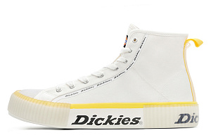 Dickies Canvas Shoes Unisex High top White Yellow