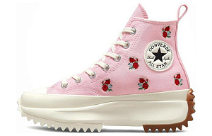 Converse Run Star Hike Platform Hi Embroidered Floral Sunrise Pink 1 2516000