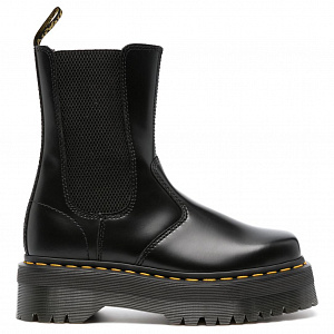Dr. Martens 2976 High Quad Squared Chelsea Boot Black Women's 1 2516240