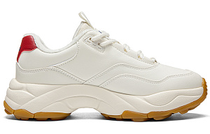 Kappa Anti-Slip Wear-Resistant Low-Top Chunky Sneakers Unisex White 1 2516341