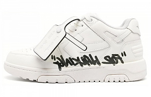 OFF WHITE Out Of Office 'For Walking' Leather Sneakers Women's
