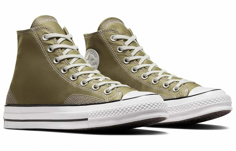 Converse Chuck 70 High 'Multi Stitch Cotton Mossy Sloth Green' купить в интернет-магазине Yoocart с быстрой доставкой по России.