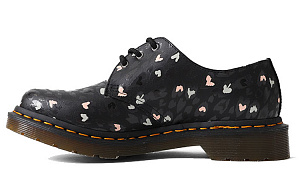 Dr. Martens 1461 Leather Heart Printed 'Black' Women's
