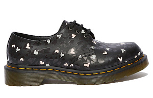 Dr. Martens 1461 Leather Heart Printed 'Black' Women's 1 2516630