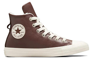 Converse Women's Chuck Taylor All Star Leather High 'Faux Fur Lining   Eternal Earth Brown' Women's 1 2517559