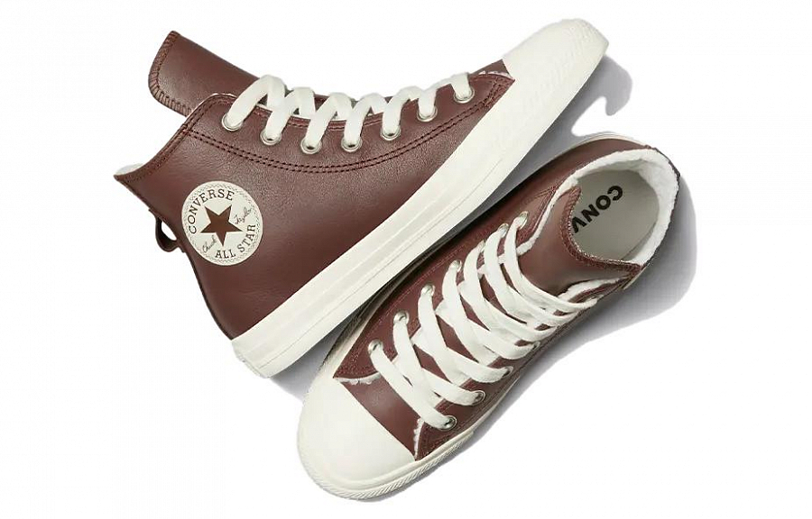 Converse Chuck Taylor All Star Leather Faux Fur Lining 'Dark Brown' Women's купить в интернет-магазине Yoocart с быстрой доставкой по России.