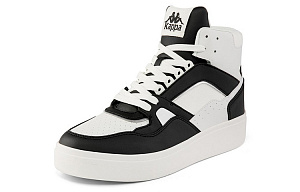 Kappa Skateboard Shoes Unisex High-Top White Black 1 2518023