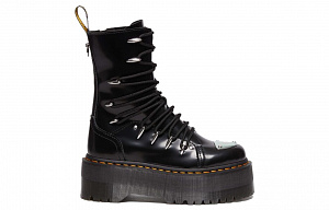 Dr. Martens Jadon Hi Ltt Max Leather Platform Boots 'Black' Women's 1 2518881