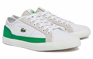 LACOSTE Low-Top Skateboard Shoes Women's White Green 1 2518996