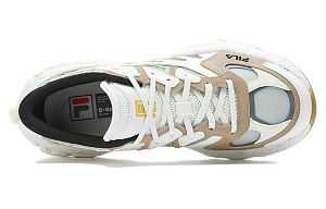 FILA Fern Cushioning Wear-Resistant Low-Top Chunky Sneakers Men's White Brown 1 2519145