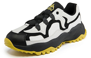Kappa Casual Shoes Unisex Low top White Black Yellow 1 2519278