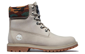 Timberland Heritage 6 Inch Waterproof Boots 'Beige Nubuck With Camo' Women's 1 2519680