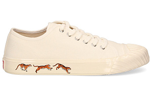 KENZO School Low Top Trainers Tiger Sole Off White 1 2519964