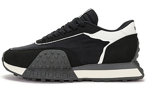 Kappa Low-Top Running Shoes Unisex Black White