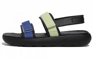 FILA Drifter Tube Sandals Sports Sandals Unisex Black Blue Korean Style