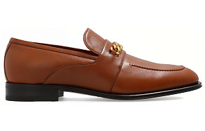 GUCCI Loafer 'Interlocking G Chain Brown' 1 2520096