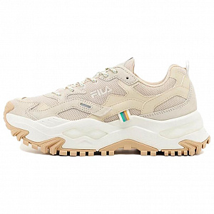 FILA Twine Ma Low-Top Casual Shoes Unisex Light Brown White Korean Style
