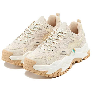 FILA Twine Ma Low-Top Casual Shoes Unisex Light Brown White Korean Style 1 2520543