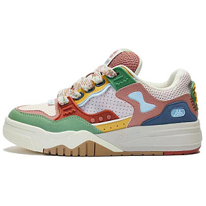 Kappa Anti-Slip Wear-Resistant Low-Top Casual Shoes Unisex Pink Green Red