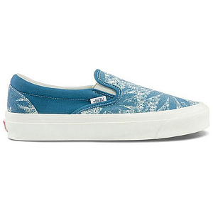 Vans Og Classic Slip On Lx 'Palm Acid Wash Summer Leaf   Navy' 1 2520880