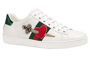 GUCCI Women's Ace Embroidered 'Bee' Women's 1 2521019