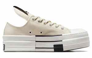 Converse Drkshdw Chuck Taylor All Star Dbl Drkstar Ox Rick Owens Drkstar Natural Ivory 1 2521443
