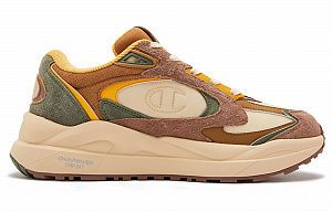 Champion Slip Resistant Low Top Chunky Sneakers Men's Yellow Brown 1 2521469