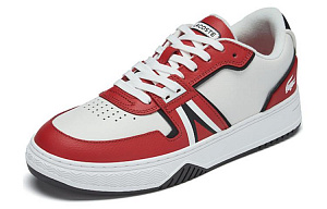 LACOSTE Low-Top Skateboard Shoes Men's White Red 1 2521612