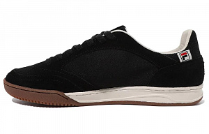 FILA Anti-Slip And Wear-Resistant Lightweight Low-Top Skateboard Shoes Unisex Black White