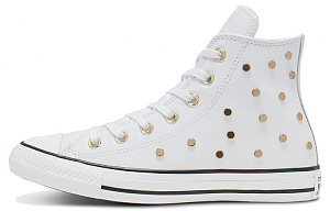 Converse Chuck Taylor All Star Studs High Top Leather Spot Rivet White Women's