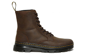 Dr. Martens Combs Leather Men's 8 Eye Combat Boots Brown 1 2522058